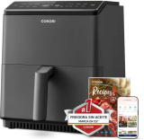 COSORI Freidora de Aire Wifi 6,4 L, Air Fryer con Doble Resistencia, 60+ Recetas, Freidora sin Aceite con 12 Programas, Dual Blaze